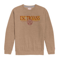 USC Trojans Men's League Tan Heritage Classic Crew Neck Sweatshirt